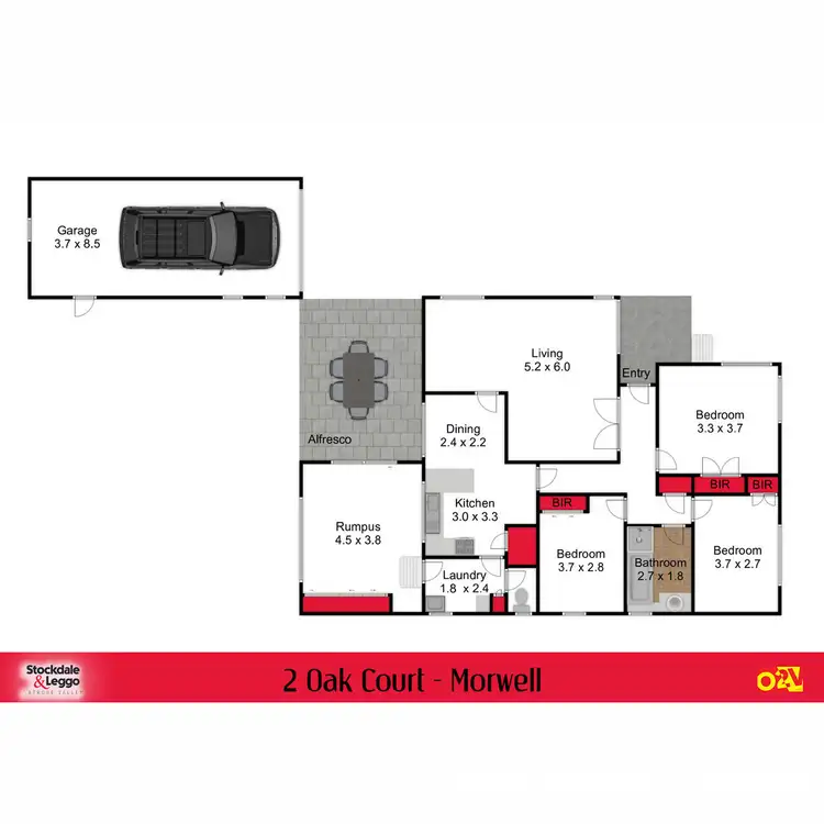 Floorplan of Homely house listing, 2 Oak Court, Morwell VIC 3840