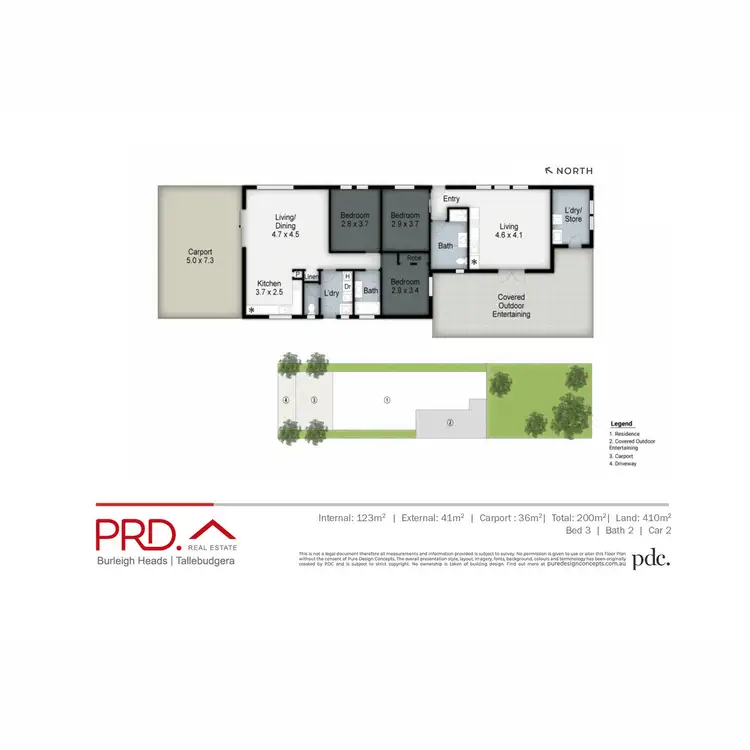 Floorplan of Homely semi-detached listing, 30 Miami Shore Parade, Miami QLD 4220