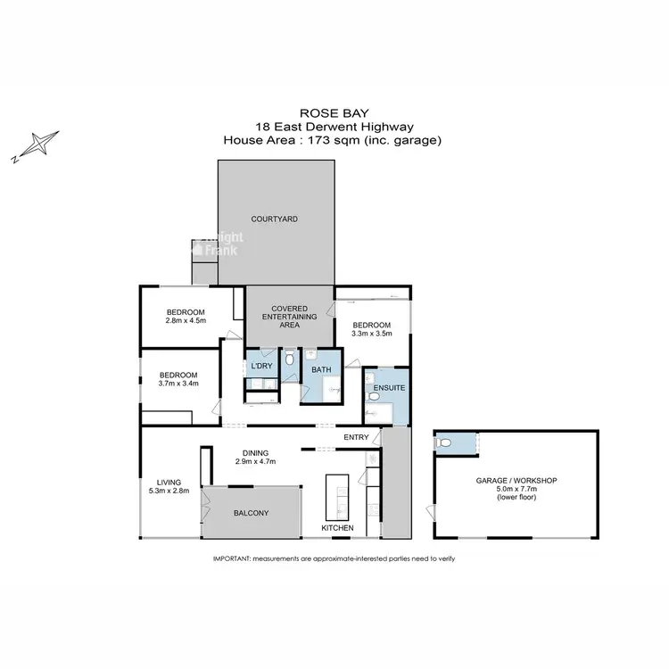 Floorplan of Homely house listing, 18 East Derwent Highway, Rose Bay TAS 7015