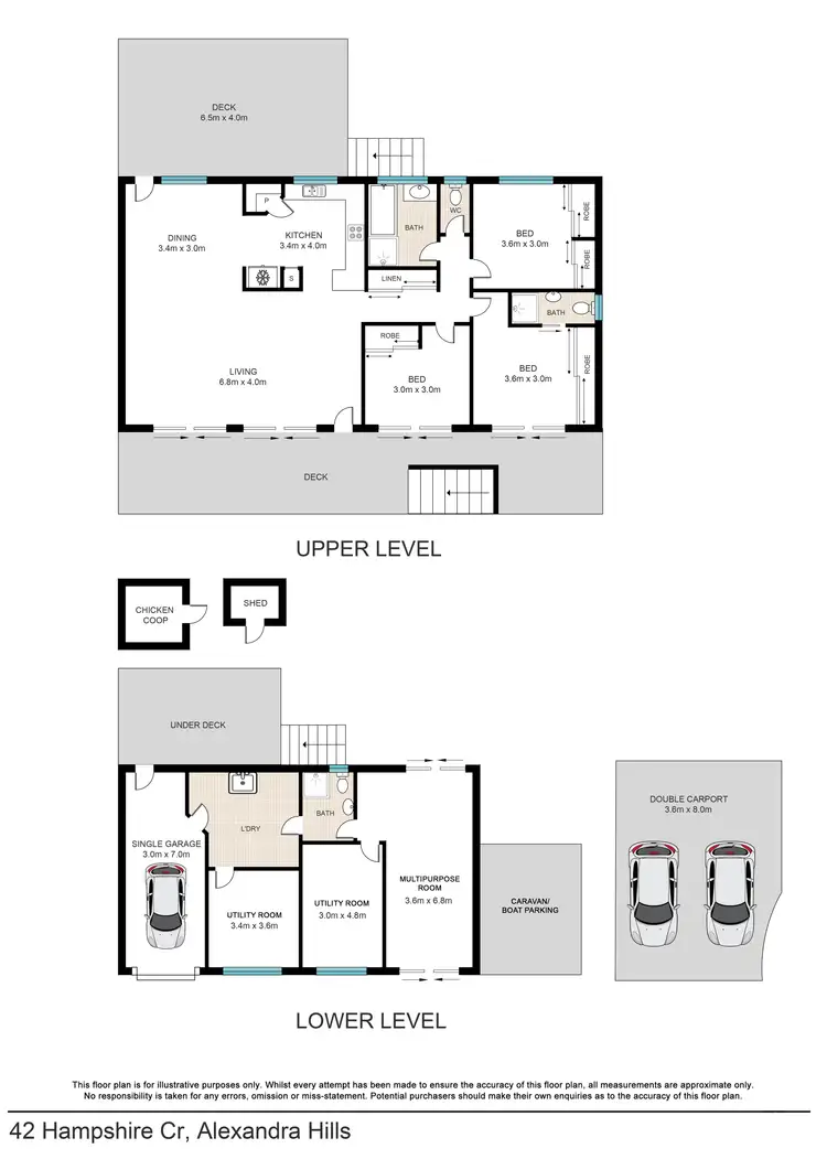 Floorplan of Homely house listing, 42 Hampshire Crescent, Alexandra Hills QLD 4161