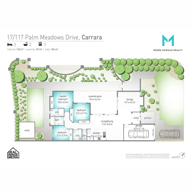 Floorplan of Homely semi-detached listing, 17/117 Palm Meadows Drive, Carrara QLD 4211