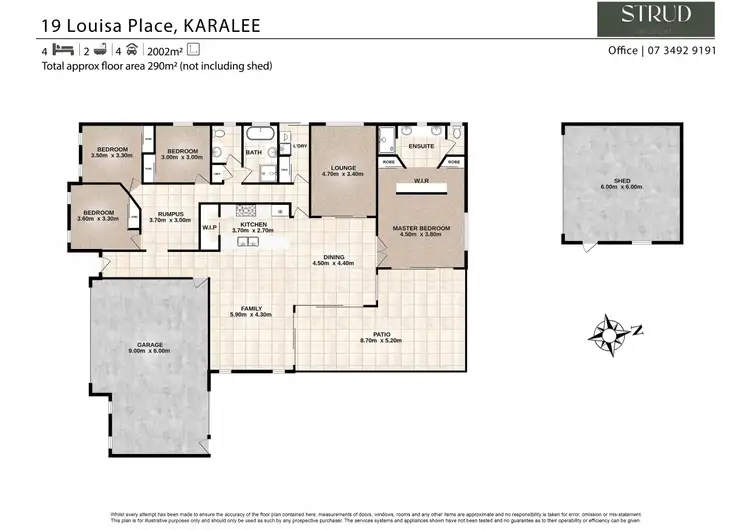 Floorplan of Homely house listing, 19 Louisa Place, Karalee QLD 4306