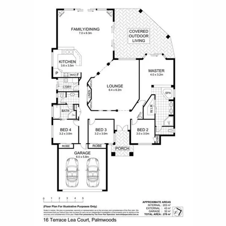 Floorplan of Homely house listing, 16 Terrace Lea Court, Palmwoods QLD 4555
