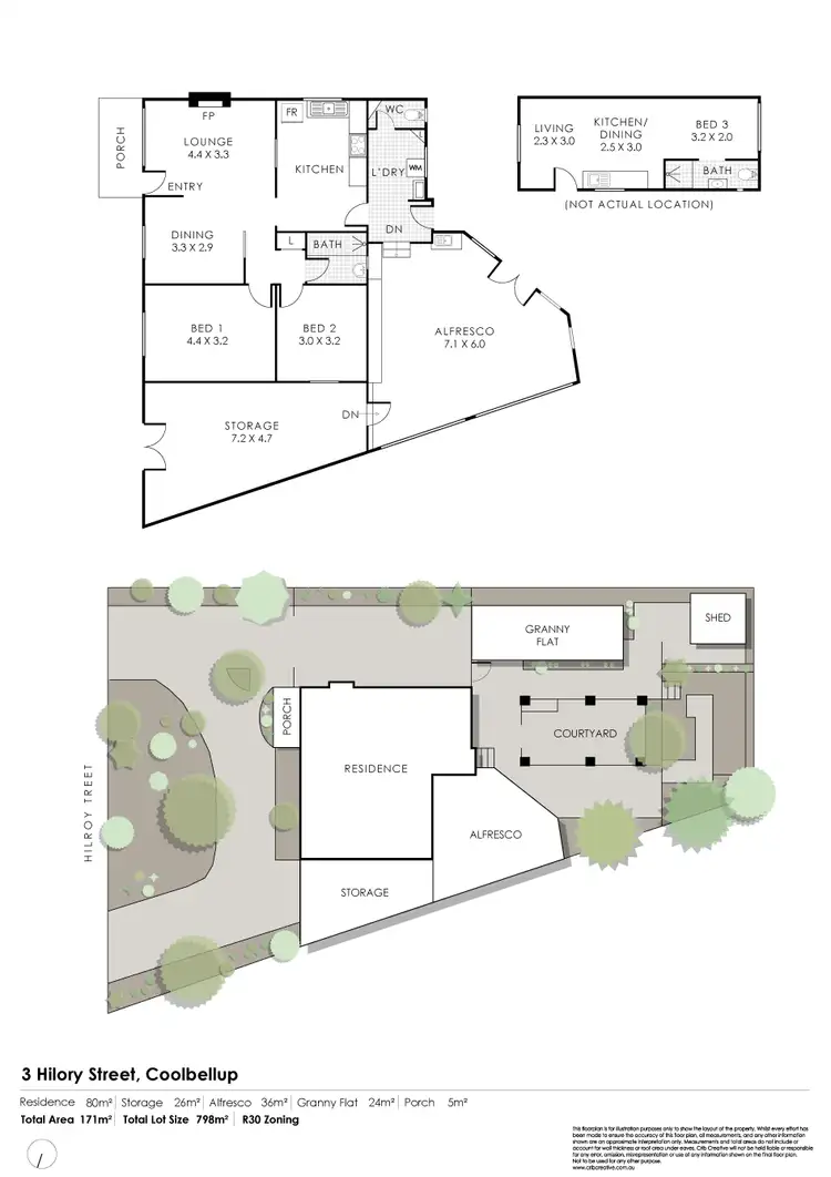 Floorplan of Homely house listing, 3 Hilory Street, Coolbellup WA 6163
