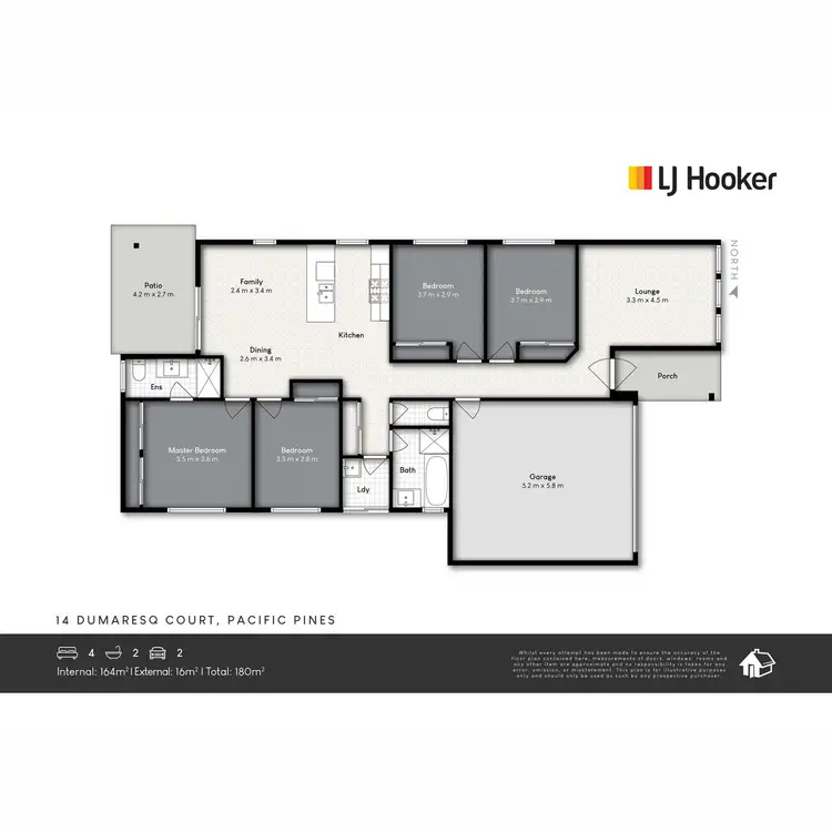 Floorplan of Homely house listing, 14 Dumaresq Street, Pacific Pines QLD 4211