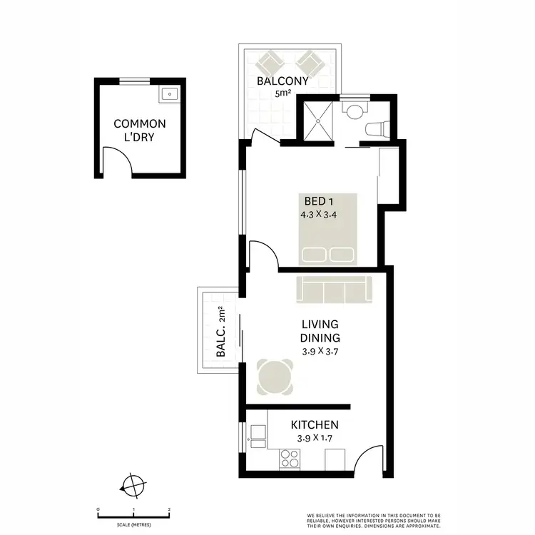 Floorplan of Homely apartment listing, 4/761 Bourke Street, Redfern NSW 2016