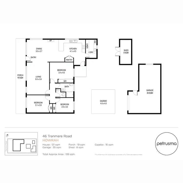 Floorplan of Homely house listing, 46 Tranmere Road, Howrah TAS 7018