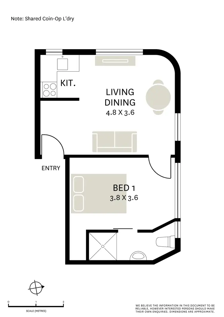 Floorplan of Homely apartment listing, 9/37-39 Francis Street, Darlinghurst NSW 2010