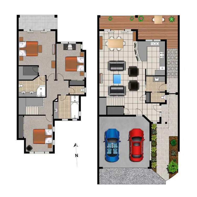 Floorplan of Homely townhouse listing, 3/368 Pine Ridge Road, Coombabah QLD 4216