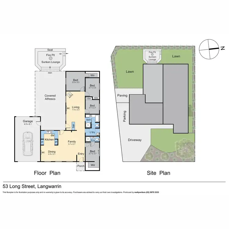 Floorplan of Homely house listing, 53 Long Street, Langwarrin VIC 3910