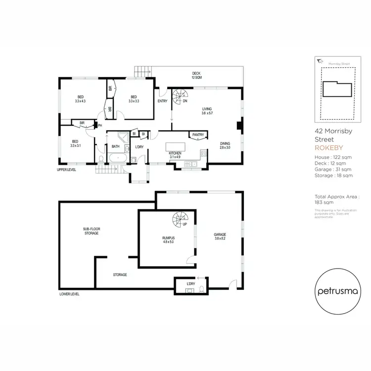 Floorplan of Homely house listing, 42 Morrisby Street, Rokeby TAS 7019