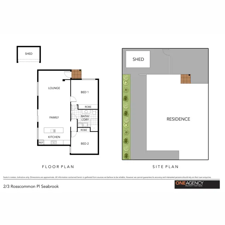 Floorplan of Homely unit listing, 2/3 Rosscommon Place, Seabrook VIC 3028