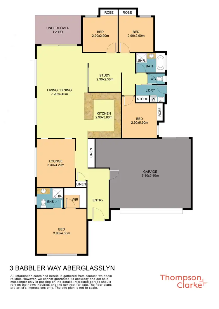 Floorplan of Homely house listing, 3 Babbler Way, Aberglasslyn NSW 2320