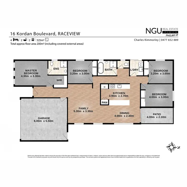 Floorplan of Homely house listing, 16 Kordan Boulevard, Raceview QLD 4305