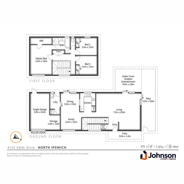 Floorplan of Homely townhouse listing, 4/52 Edith Drive, North Ipswich QLD 4305