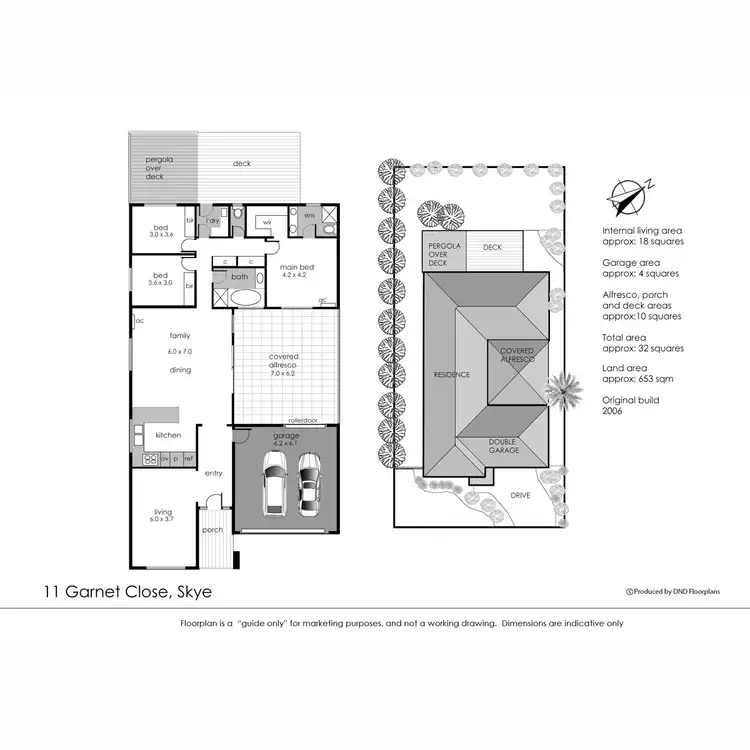 Floorplan of Homely house listing, 11 Garnet Close, Skye VIC 3977