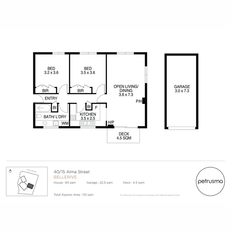 Floorplan of Homely apartment listing, 40/15 Alma Street, Bellerive TAS 7018