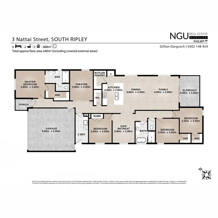 Floorplan of Homely house listing, 3 Nattai Street, South Ripley QLD 4306