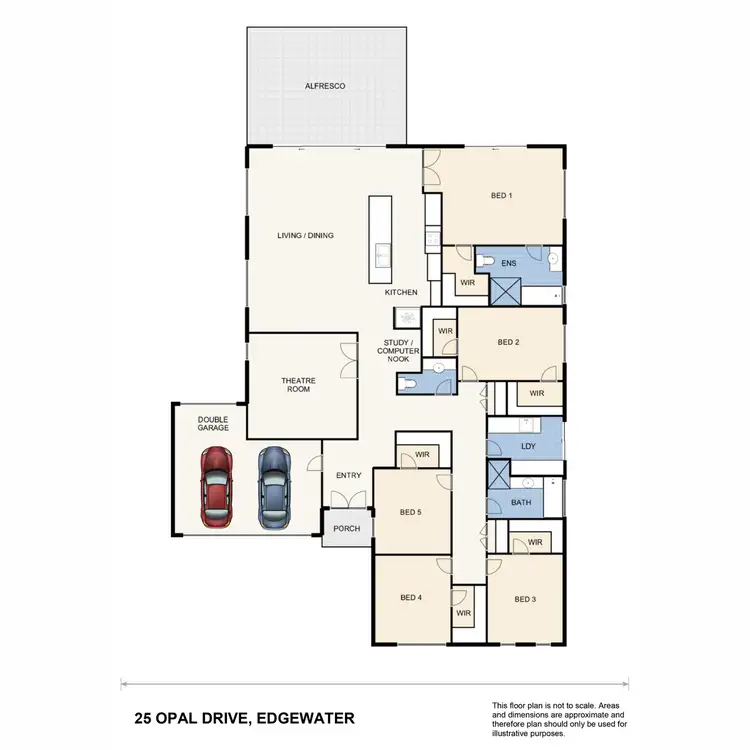 Floorplan of Homely house listing, 25 Opal Drive, Edgewater WA 6027