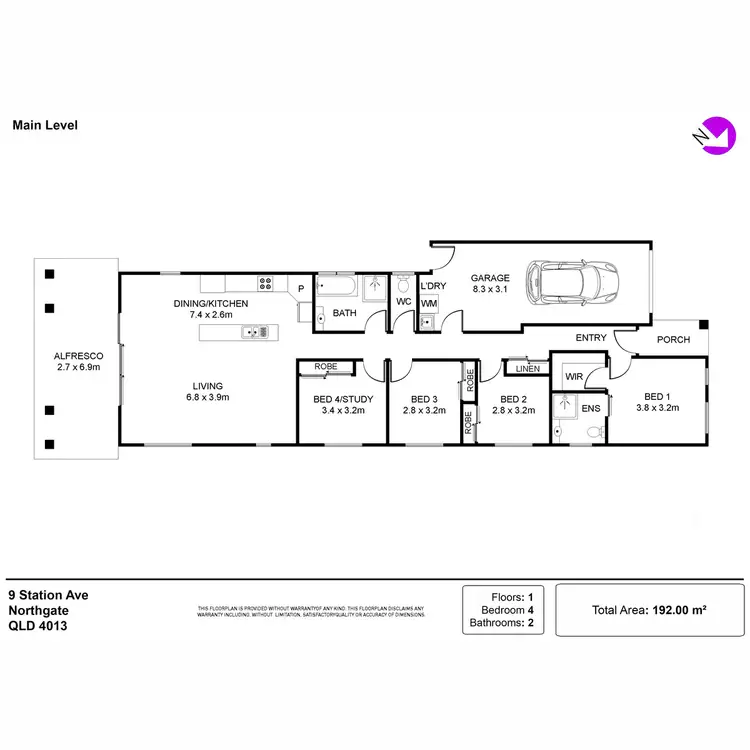 Floorplan of Homely house listing, 9 Station Avenue, Northgate QLD 4013