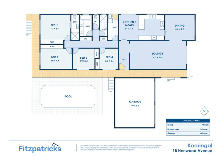 Floorplan of Homely house listing, 18 Henwood Avenue, Kooringal NSW 2650