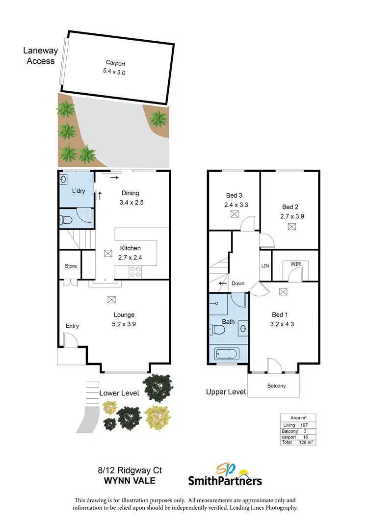 Floorplan of Homely unit listing, 8/12-19 Ridgway Court, Wynn Vale SA 5127