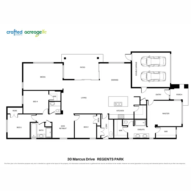 Floorplan of Homely house listing, 30 Marcus Drive, Regents Park QLD 4118