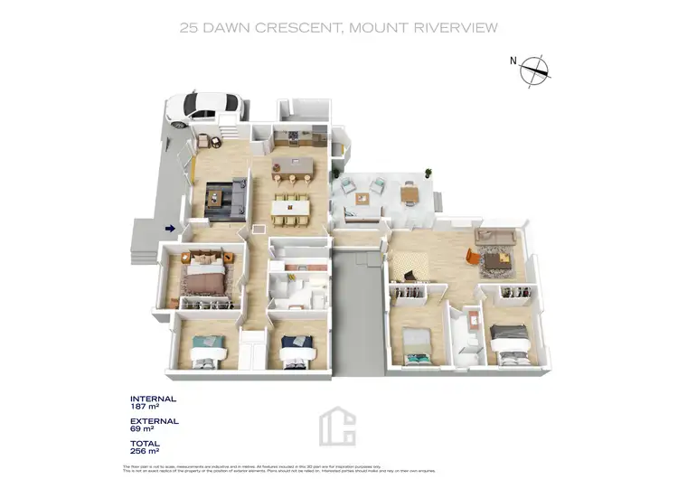Floorplan of Homely house listing, 25 Dawn Crescent, Mount Riverview NSW 2774