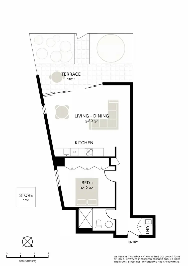 Floorplan of Homely apartment listing, G02/1 Cullen Close, Forest Lodge NSW 2037