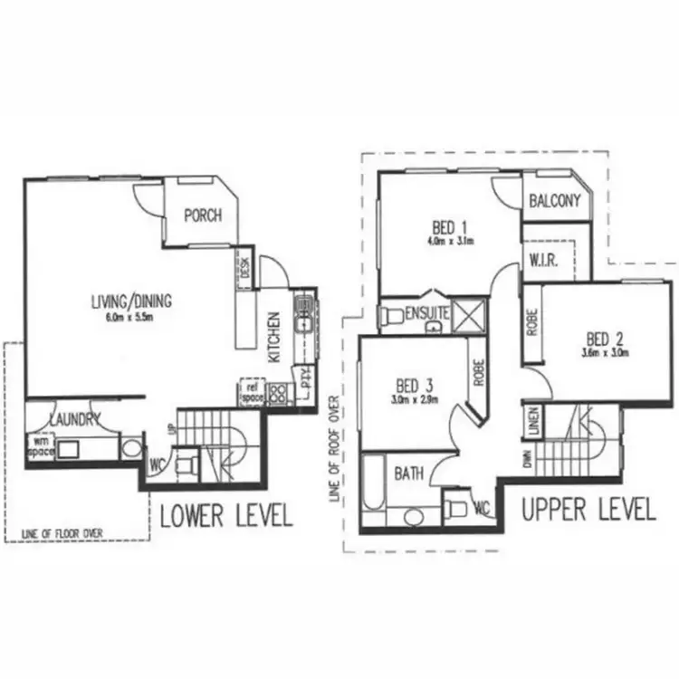 Floorplan of Homely townhouse listing, 6/54 Erneton Street, Newmarket QLD 4051