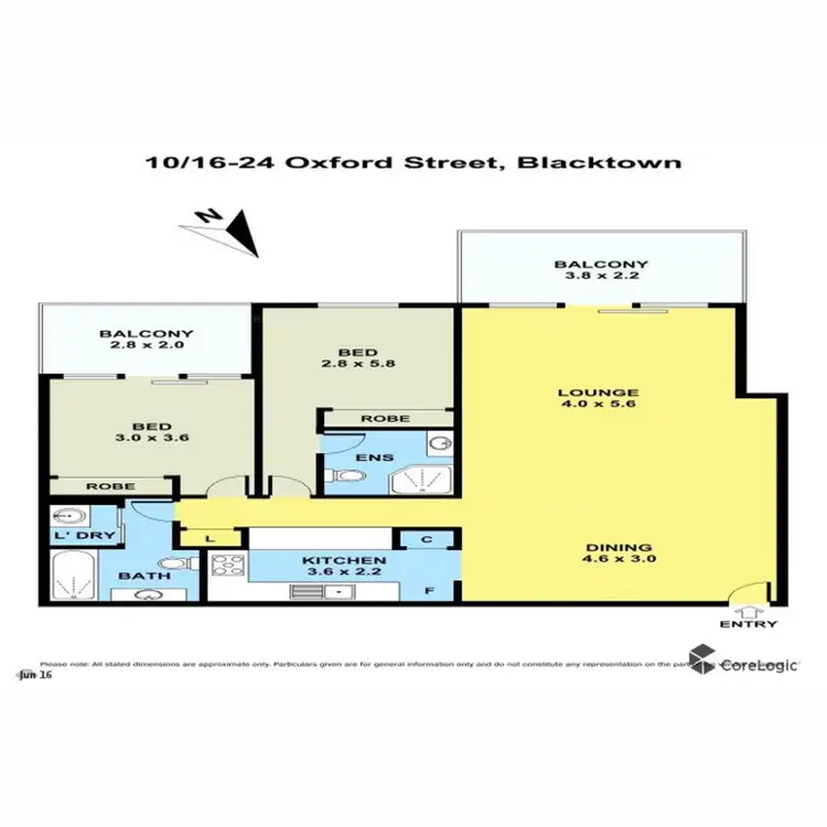 Floorplan of Homely unit listing, 10/16 Oxford Street, Blacktown NSW 2148