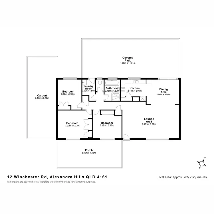Floorplan of Homely house listing, 12 Winchester Road, Alexandra Hills QLD 4161