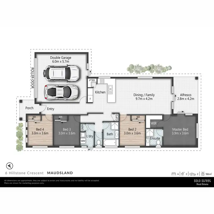 Floorplan of Homely house listing, 6 Hillstone Crescent, Maudsland QLD 4210