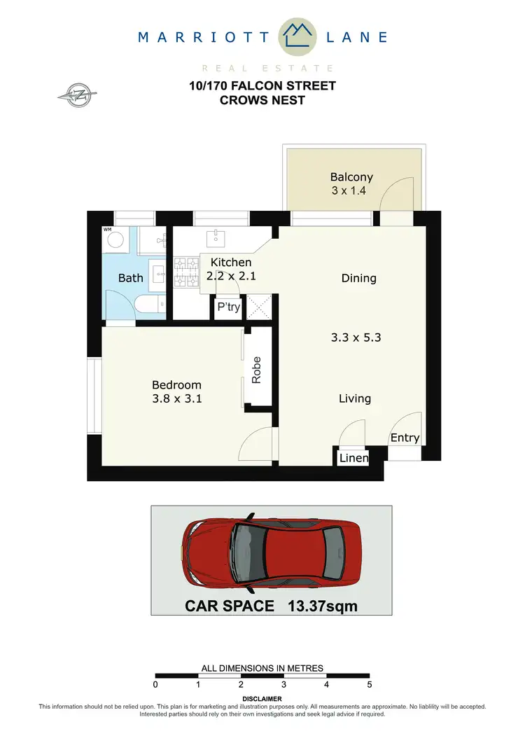 Floorplan of Homely unit listing, 10/170 Falcon Street, Crows Nest NSW 2065