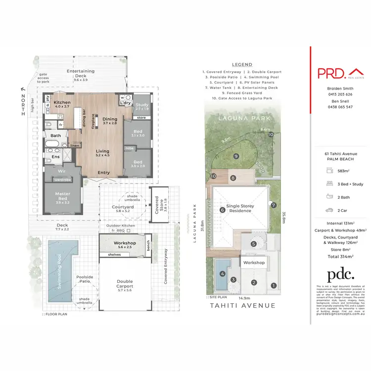 Floorplan of Homely house listing, 61 Tahiti Avenue, Palm Beach QLD 4221