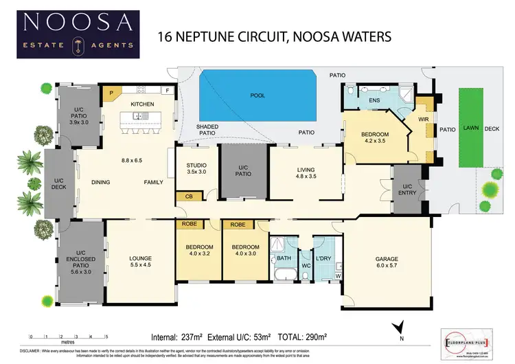 Floorplan of Homely house listing, 16 Neptune Circuit, Noosa Waters QLD 4566