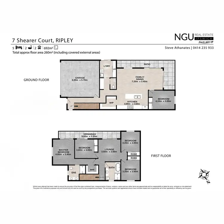 Floorplan of Homely house listing, 7 Shearer Court, Ripley QLD 4306