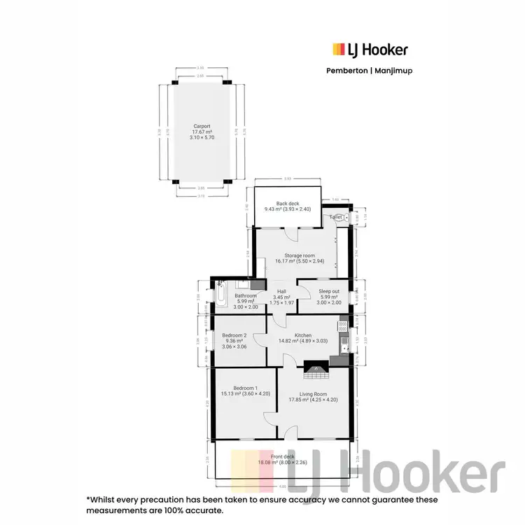 Floorplan of Homely house listing, Cottage 19 Nyamup Road (Dingup), Manjimup WA 6258