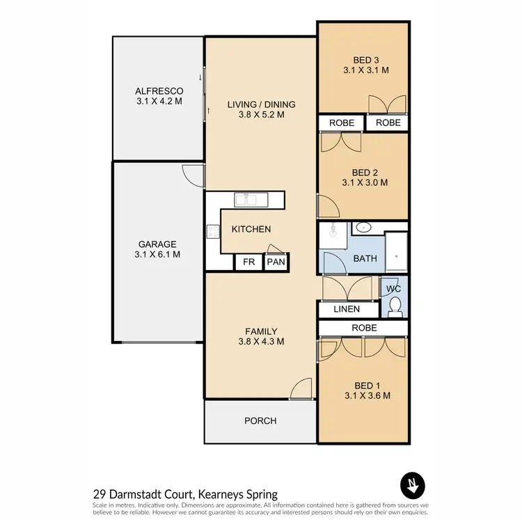 Floorplan of Homely house listing, 29 Darmstadt Court, Kearneys Spring QLD 4350