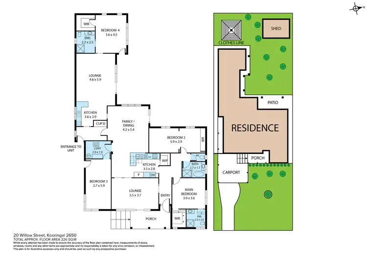 Floorplan of Homely house listing, 20 Willow Street, Kooringal NSW 2650