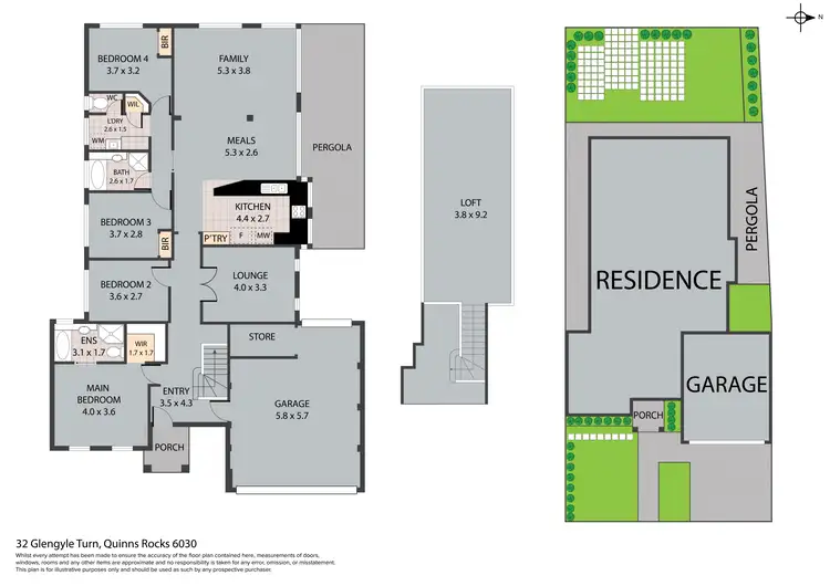 Floorplan of Homely house listing, 32 Glengyle Turn, Quinns Rocks WA 6030