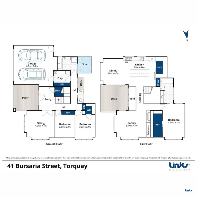 Floorplan of Homely house listing, 41 Bursaria Street, Torquay VIC 3228