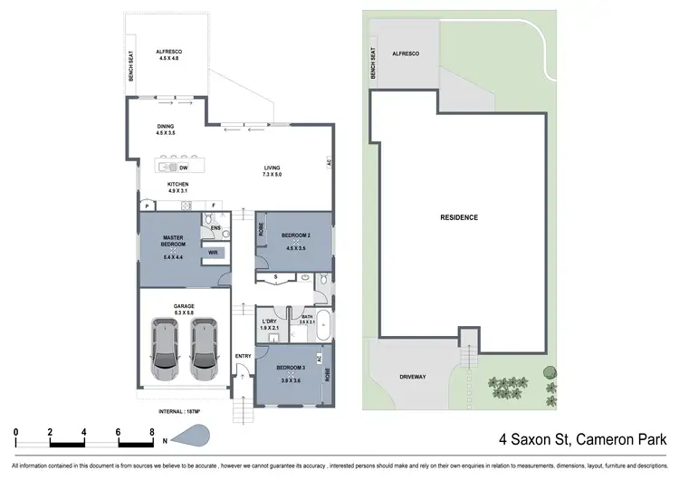 Floorplan of Homely house listing, 4 Saxon Street, Cameron Park NSW 2285