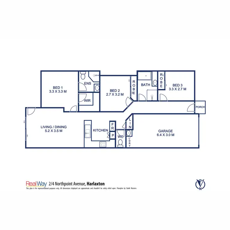 Floorplan of Homely unit listing, 1 & 2/4 Northpoint Avenue, Harlaxton QLD 4350