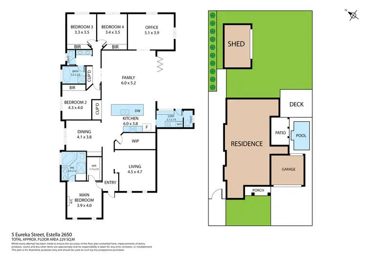 Floorplan of Homely house listing, 5 Eureka Street, Estella NSW 2650