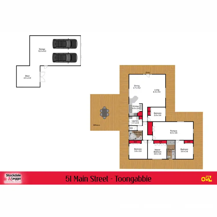Floorplan of Homely house listing, 51 Main Street, Toongabbie VIC 3856