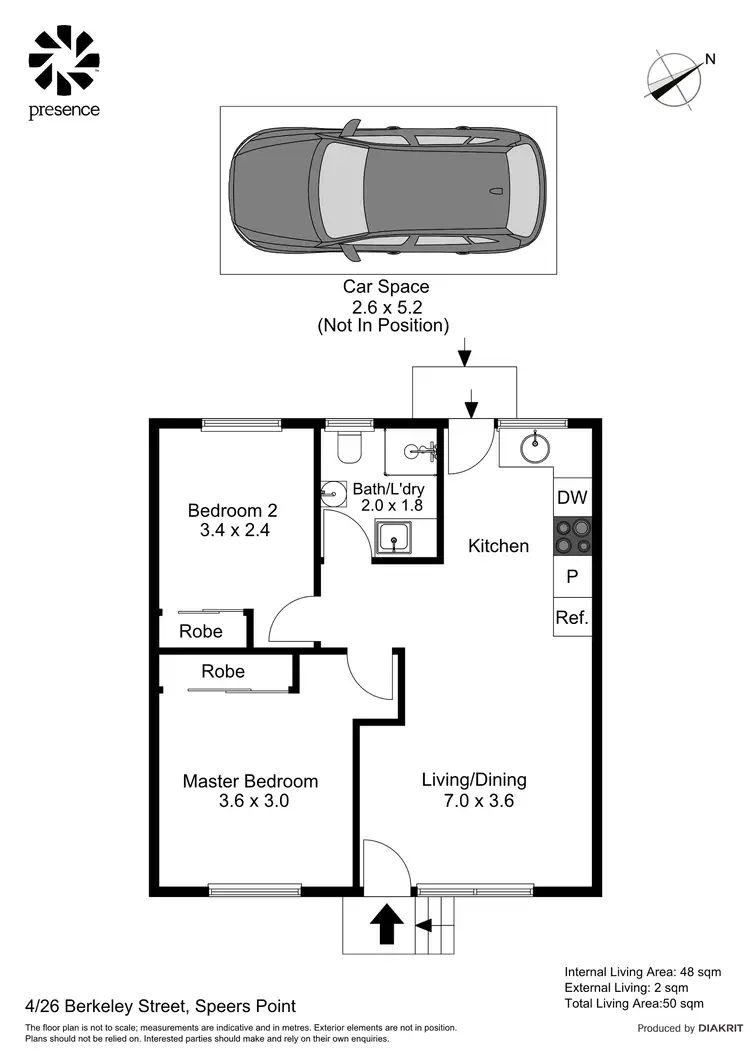 Floorplan of Homely unit listing, 4/26 Berkeley Street, Speers Point NSW 2284