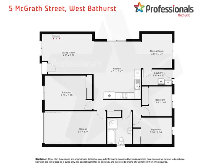 Floorplan of Homely house listing, 5 Mcgrath Street, West Bathurst NSW 2795