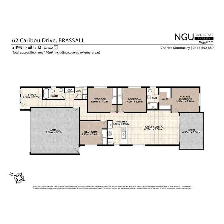 Floorplan of Homely house listing, 62 Caribou Drive, Brassall QLD 4305