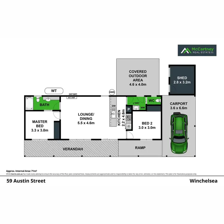 Floorplan of Homely house listing, 59 Austin Street, Winchelsea VIC 3241